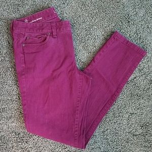 Fuchsia skinny jeans
